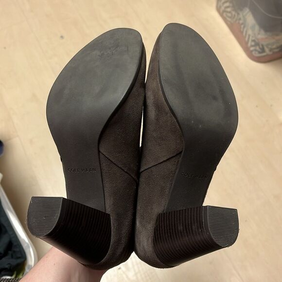 Cole Haan Brown Leather Booties size 6.5 - Picture 4 of 5